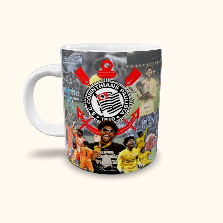 Caneca de Cerâmica Futebol - Corinthians - Hugo Souza