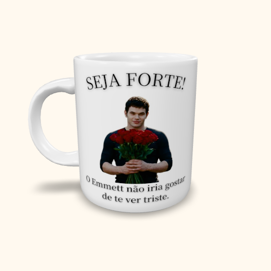 Caneca de Cerâmica Seja Forte Crepúsculo - Emmett