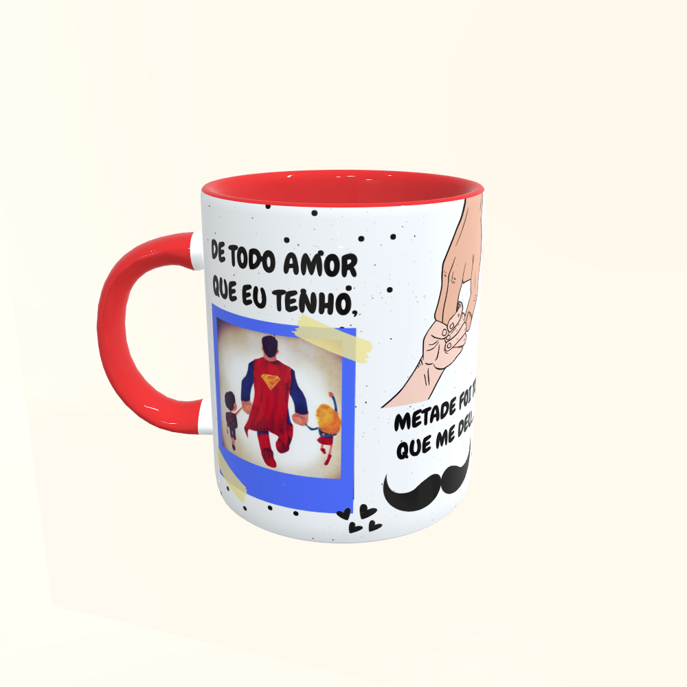 Caneca de Cerâmica Dia dos Pais - De todo amor