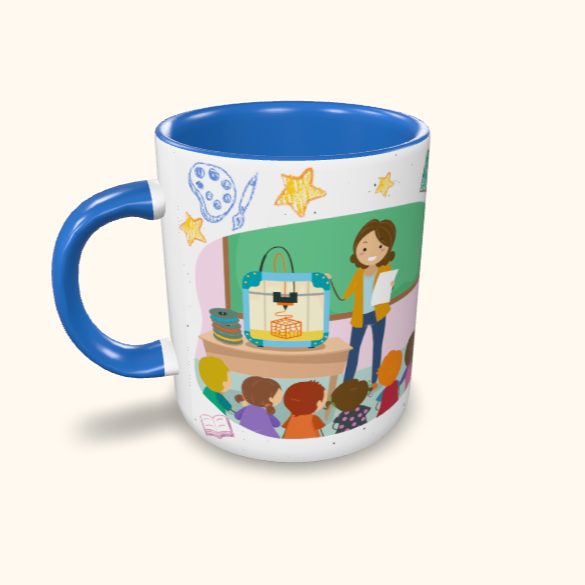 Caneca de Cerâmica Dia dos Professores - Conhecimento