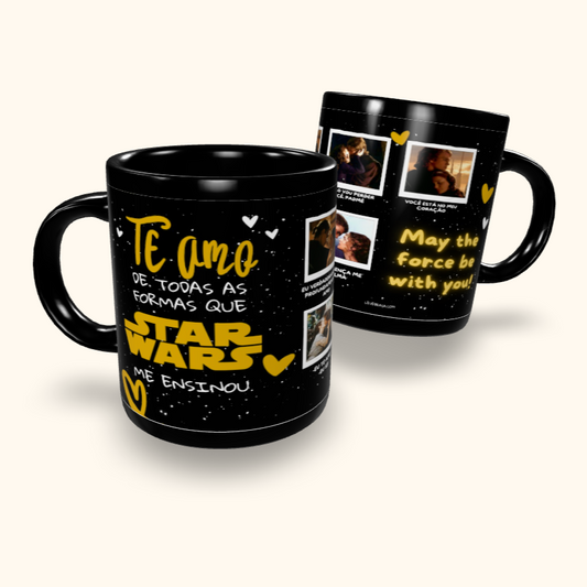 Caneca de Cerâmica Dia dos Namorados - Star Wars - Tarja