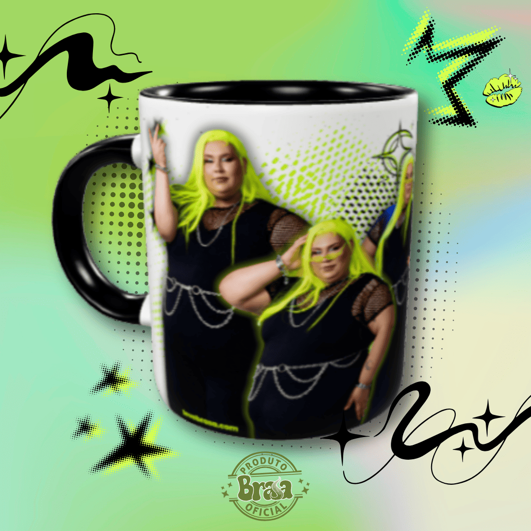 Caneca de Cerâmica Madrinha - Se é verde é saudável