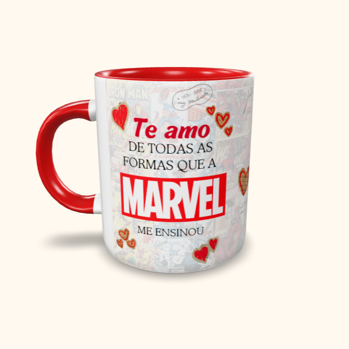 Caneca de Cerâmica Dia dos Namorados - HQ Casais