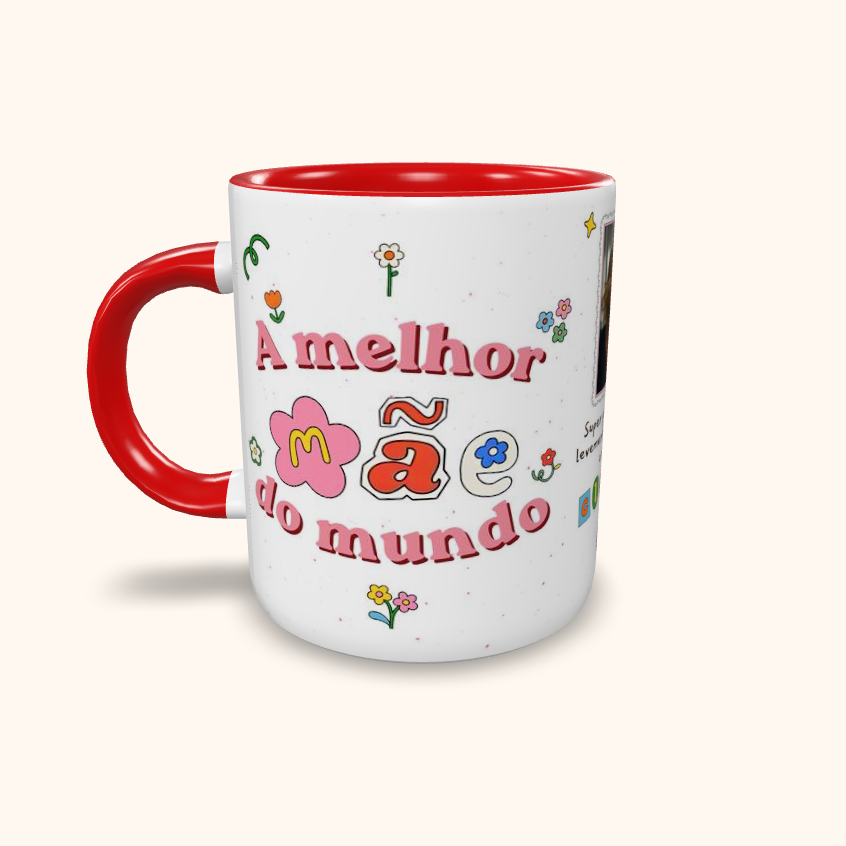Caneca de Cerâmica A melhor MÃE do mundo