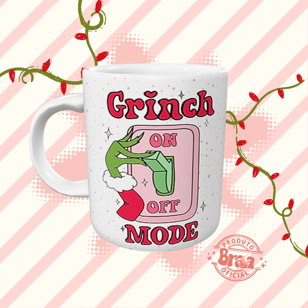 Caneca de Cerâmica Grinch On Mode