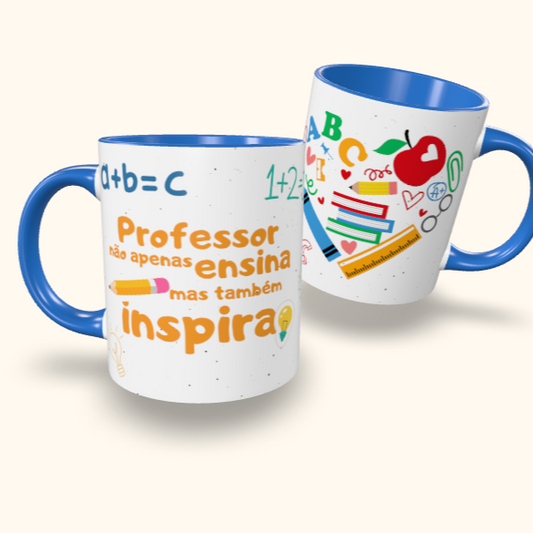 Caneca de Cerâmica Dia dos Professores - Inspira