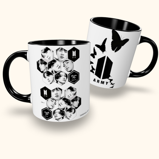 Caneca de Cerâmica BTS - Army