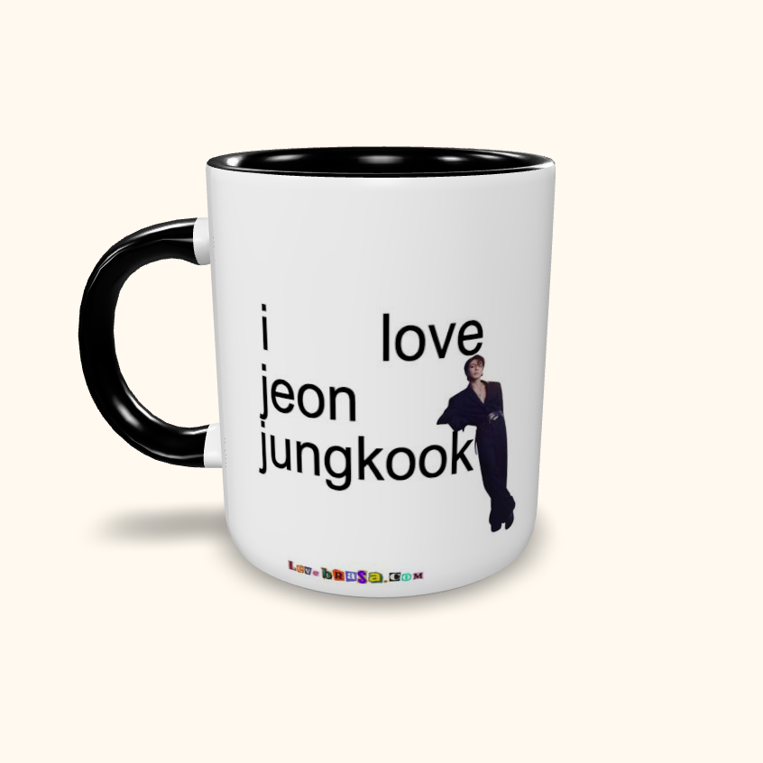 Caneca de Cerâmica I Love Jeon Jungkook