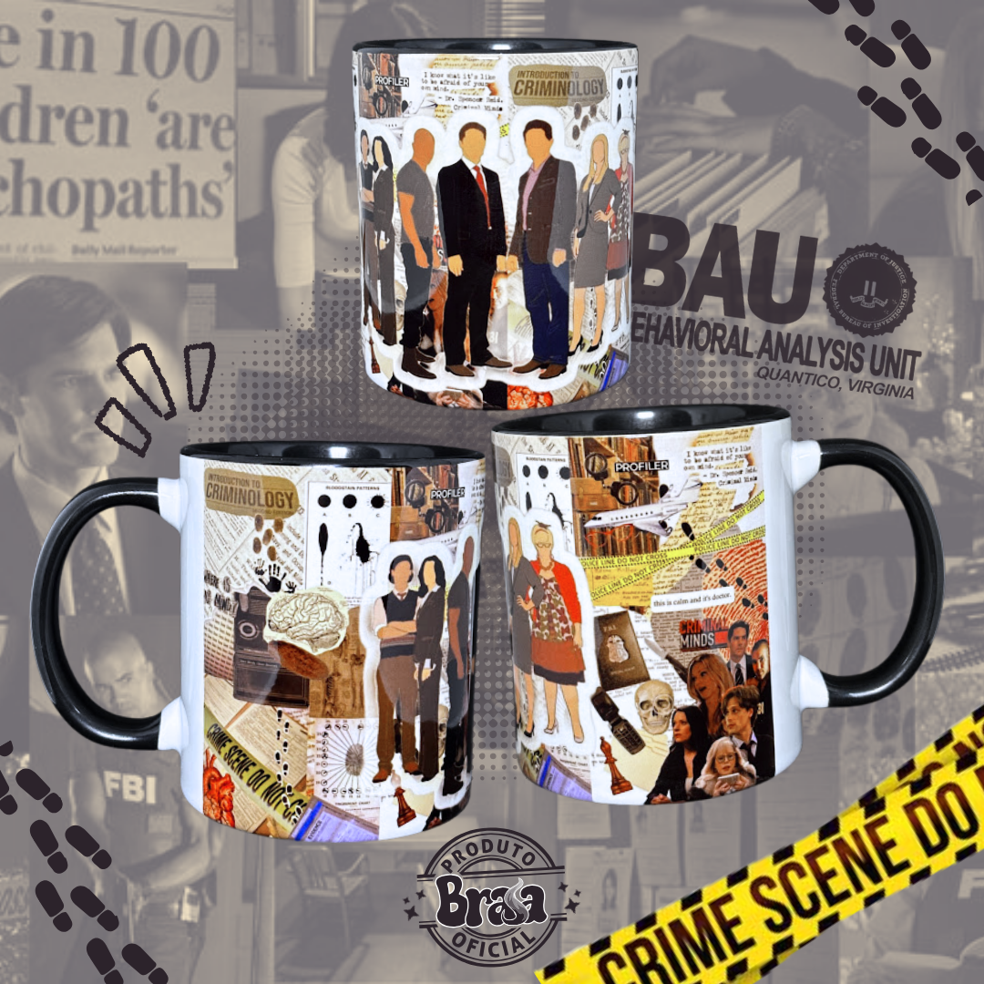 Caneca de Cerâmica Seriados - Criminal Minds