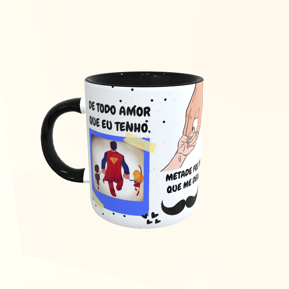 Caneca de Cerâmica Dia dos Pais - De todo amor