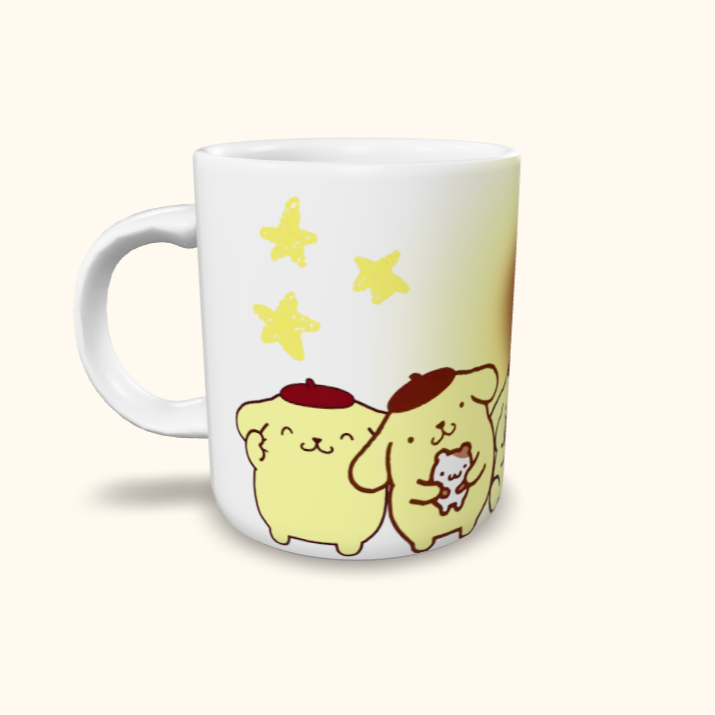 Caneca de Cerâmica Hello Kitty - Pompompurin
