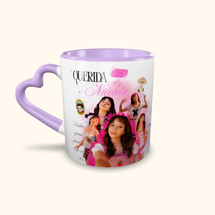 Caneca de Cerâmica Nicoleta - Querida Nicoleta