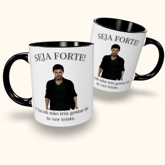 Caneca de Cerâmica Seja Forte Crepúsculo - Jacob