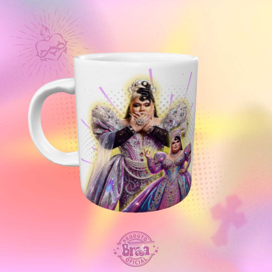 Caneca de Cerâmica Madrinha - Café com Deus Madre