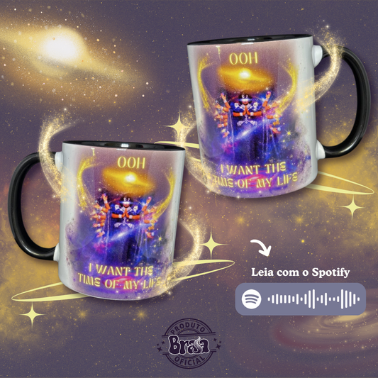 Caneca de Cerâmica Jordann - I want the time of my life