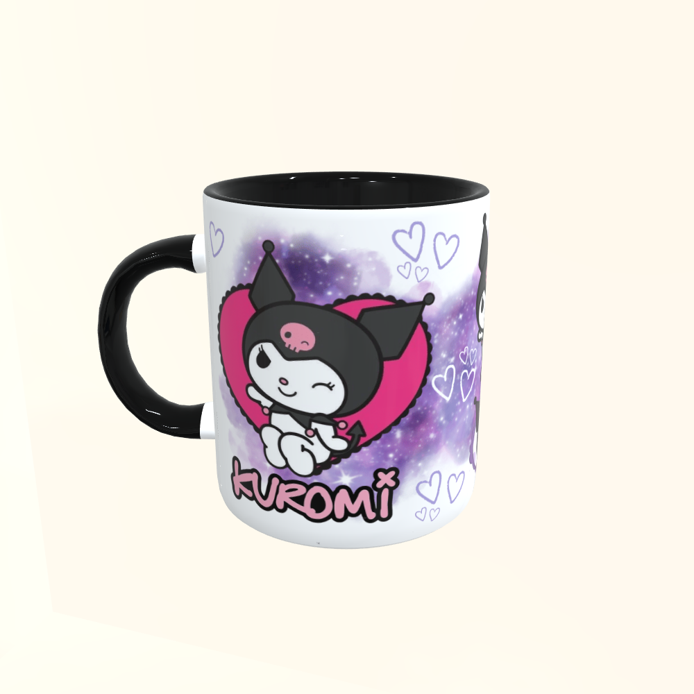 Caneca de Cerâmica Hello Kitty - Kuromi