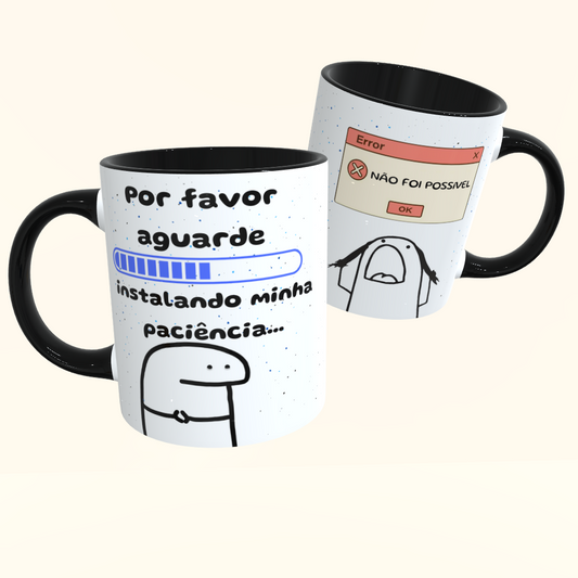 Caneca de Cerâmica Sem Paciência