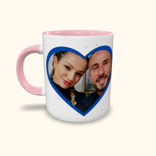 Caneca de Cerâmica Namorados - Dupla Perfeita