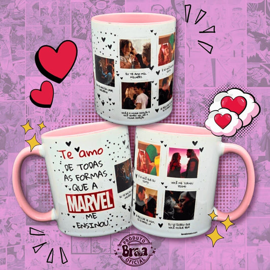 Caneca de Cerâmica Dia dos Namorados - Marvel
