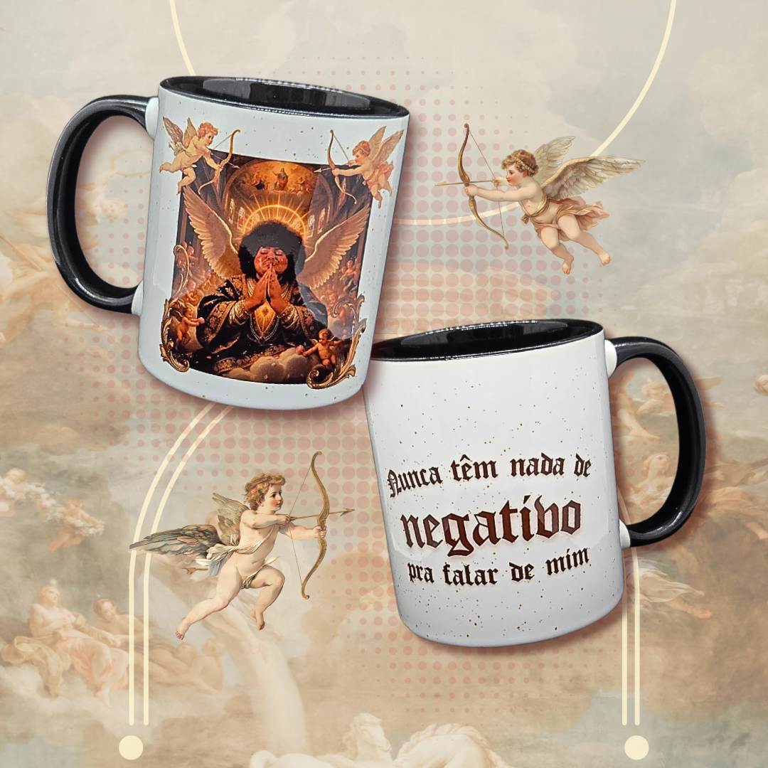 Caneca de Cerâmica Jordann - Nada NEGATIVO pra falar de mim