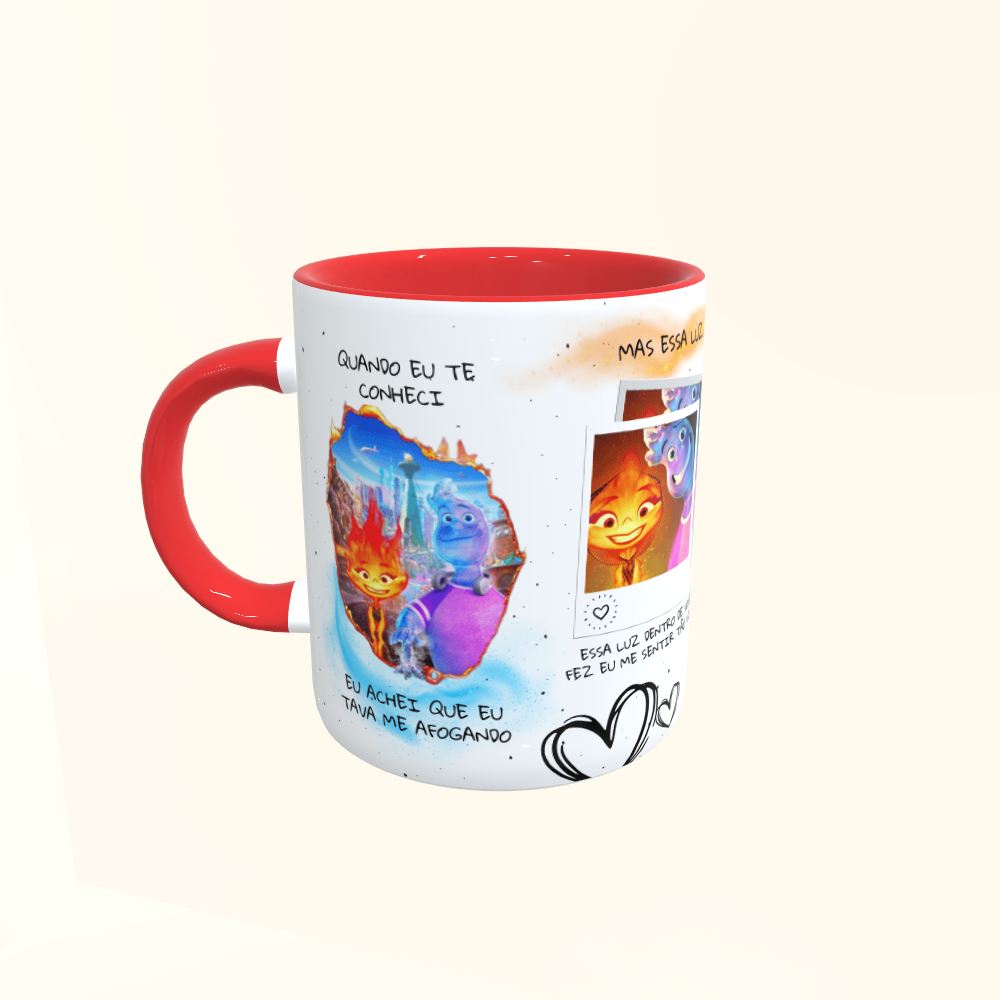 Caneca de Cerâmica Dia dos Namorados - Faísca e Gota