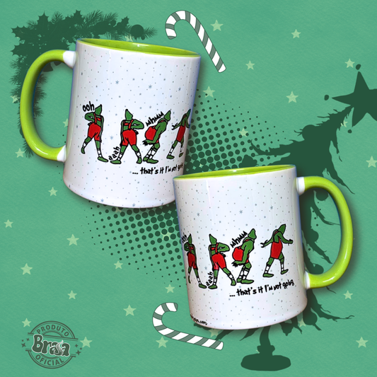 Caneca de Cerâmica Grinch - Ooh aah