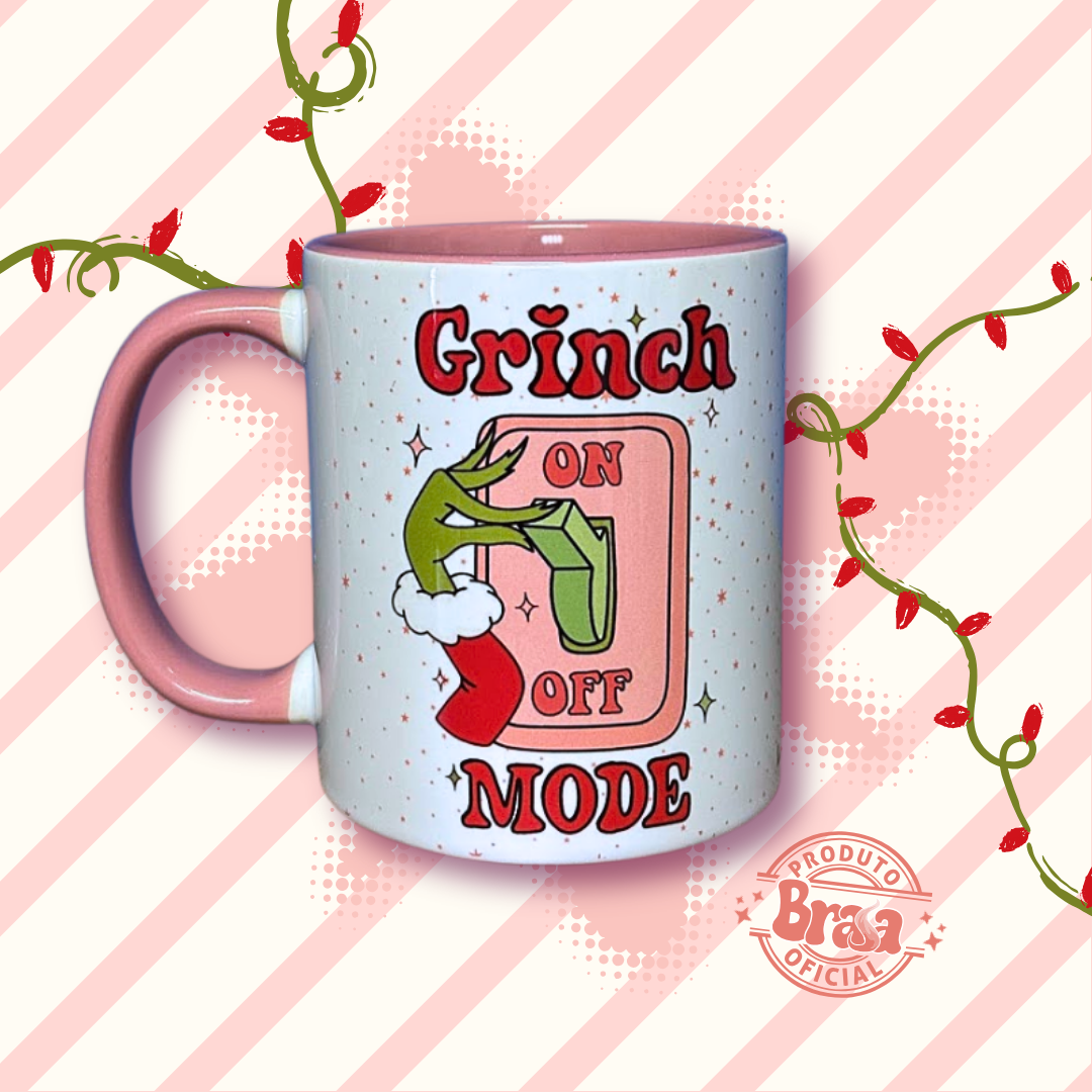 Caneca de Cerâmica Grinch On Mode