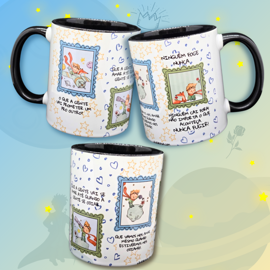 Caneca de Cerâmica Pequeno Príncipe - O que a gente vai prometer