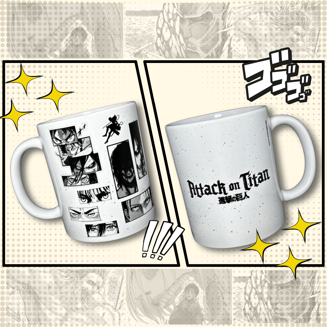 Caneca de Cerâmica Attack On Titan - Shingeki No Kyojin