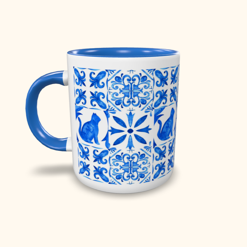 Caneca de Cerâmica Azulejos portugueses