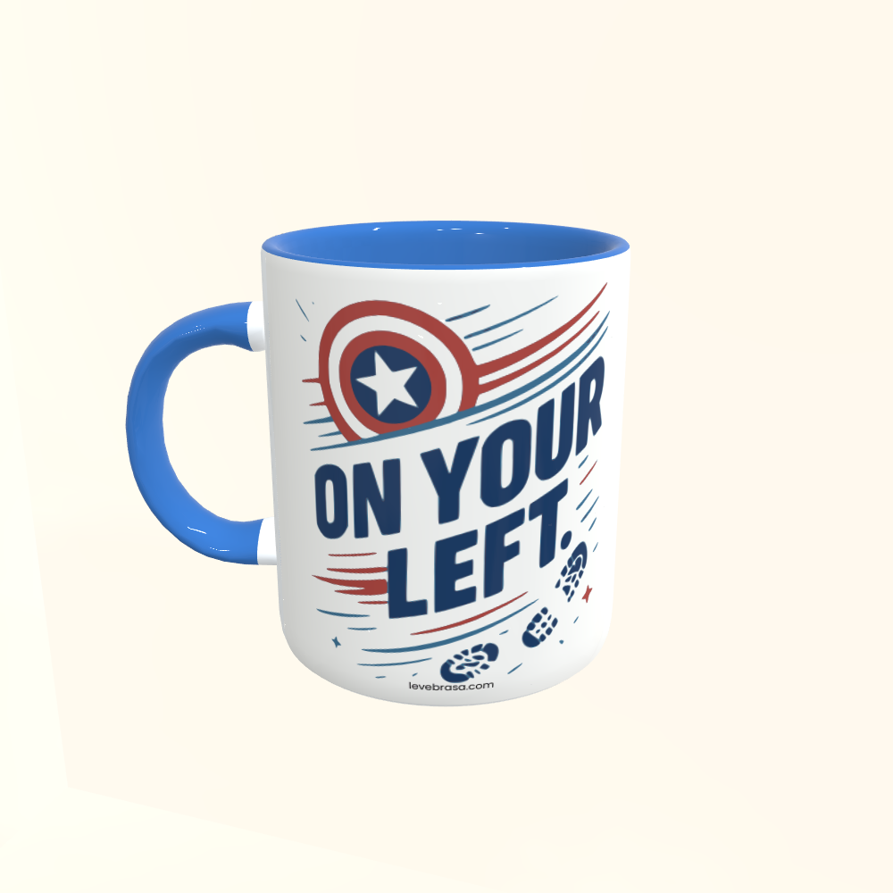 Caneca de Cerâmica Capitão América - On your left