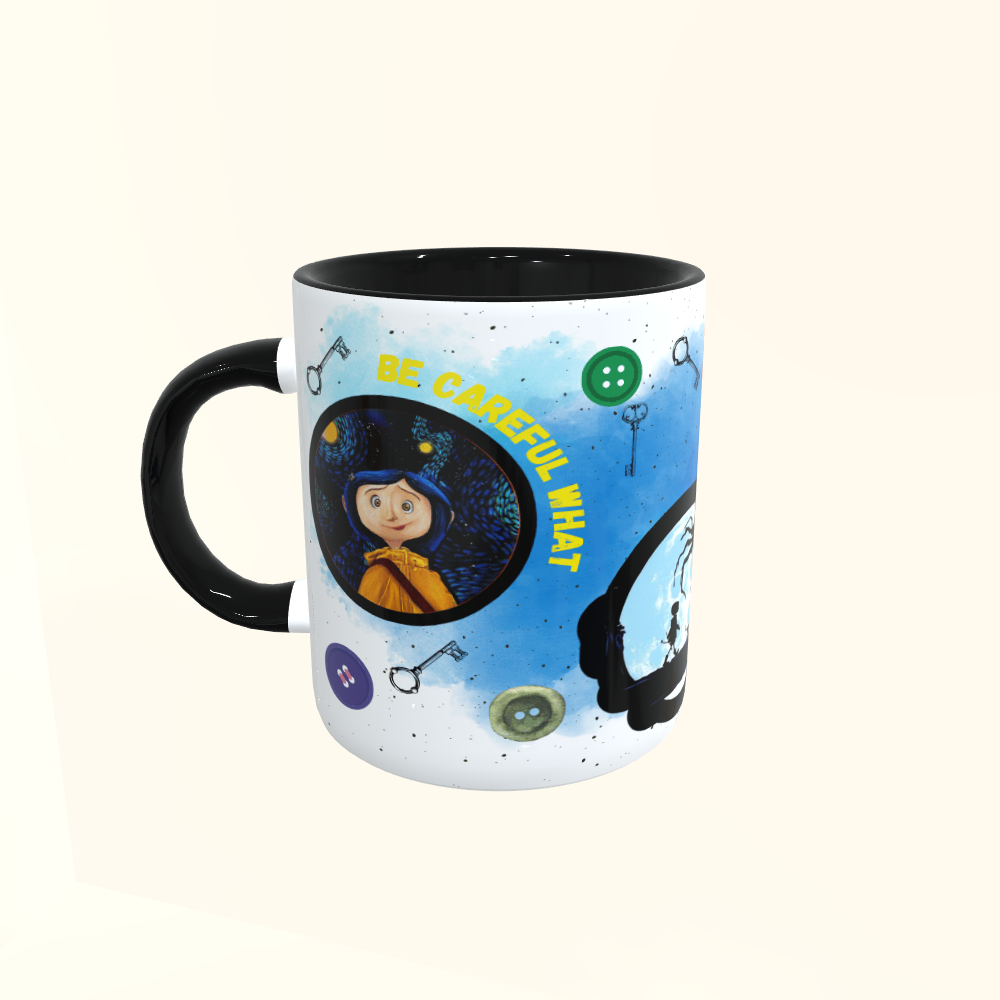 Caneca de Cerâmica Filmes - Coraline