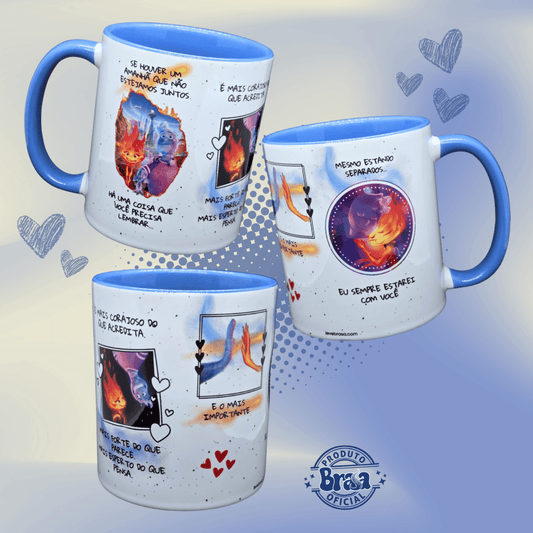 Caneca de Cerâmica Dia dos Namorados - Elementos