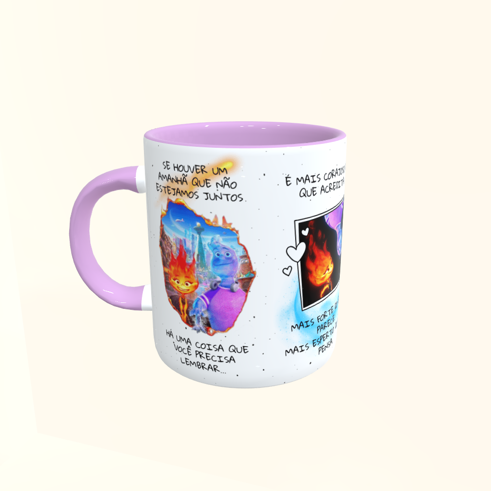 Caneca de Cerâmica Dia dos Namorados - Elementos