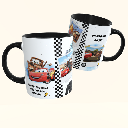 Caneca de Cerâmica McQueen & Mate - Mió Amigo