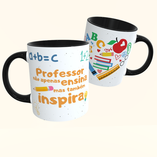 Caneca de Cerâmica Dia dos Professores - Inspira