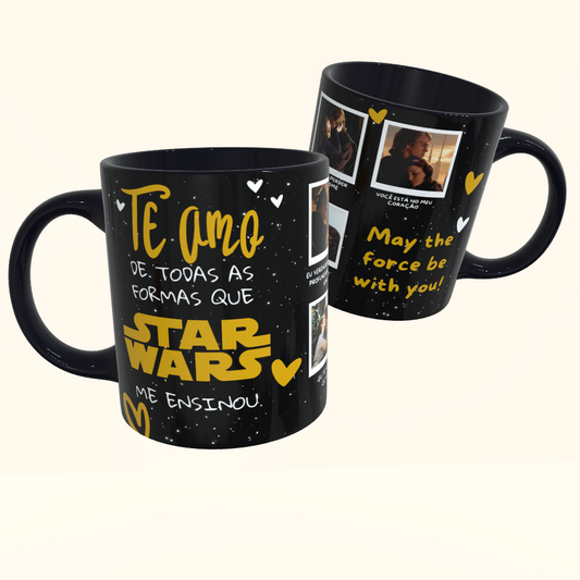 Caneca de Cerâmica Dia dos Namorados - Star Wars - Tarja