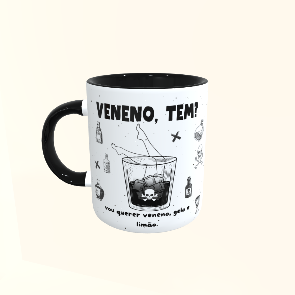Caneca de Cerâmica Seriados - Tapas & Beijos - Veneno, tem?