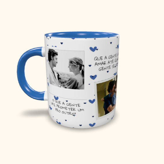 Caneca de Cerâmica Dia dos Namorados - Grey's Anatomy