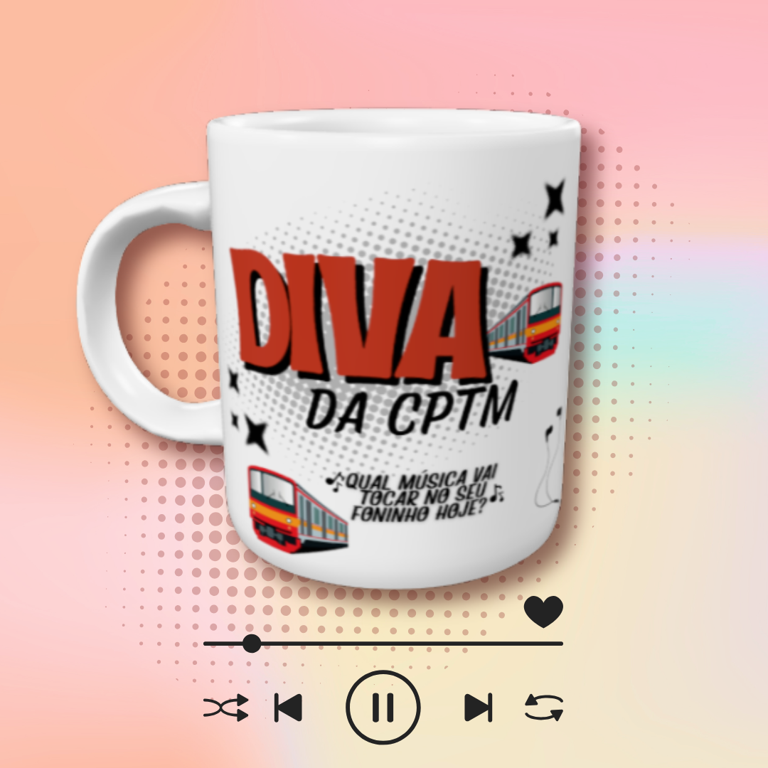 Caneca de Cerâmica Giovanna - Diva da CPTM
