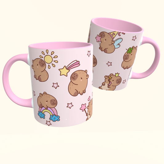 Caneca de Cerâmica Capivarinhas