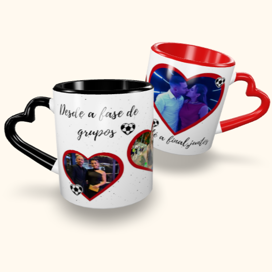 Caneca de Cerâmica Namorados - Até a final