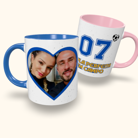 Caneca de Cerâmica Namorados - Dupla Perfeita