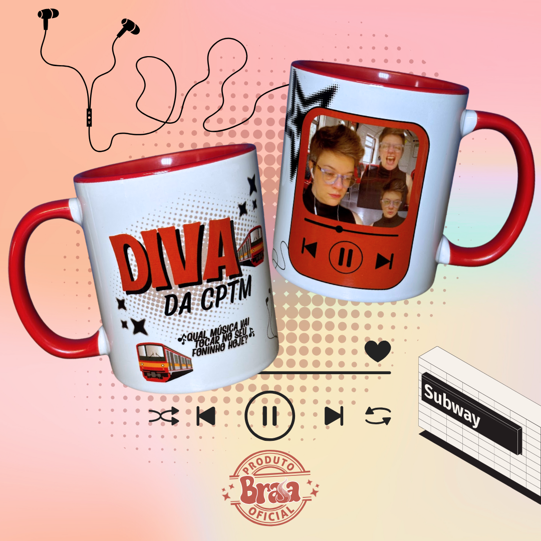 Caneca de Cerâmica Giovanna - Diva da CPTM
