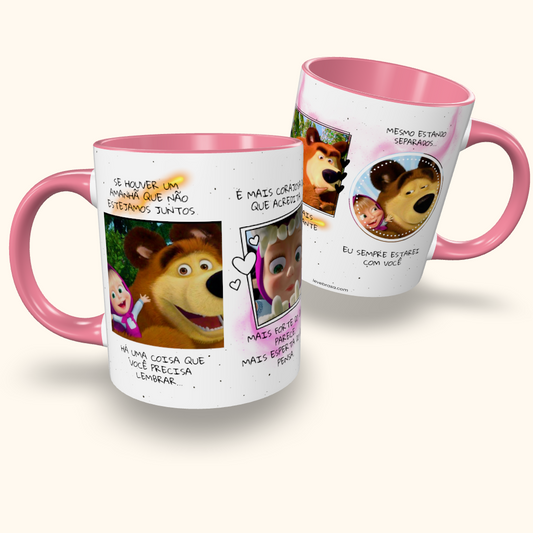 Caneca de Cerâmica Masha e o Urso - Se Houver um Amanhã