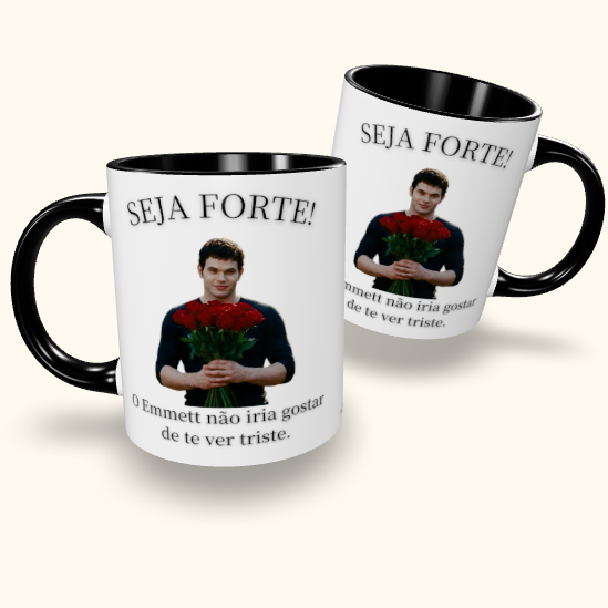 Caneca de Cerâmica Seja Forte Crepúsculo - Emmett