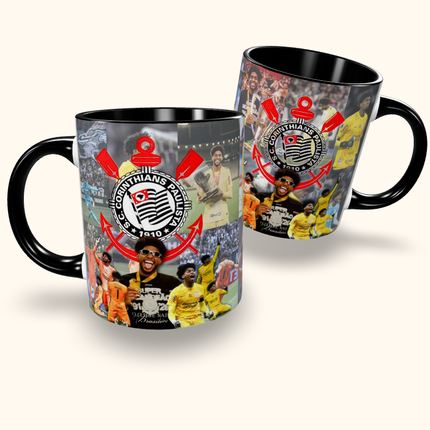 Caneca de Cerâmica Futebol - Corinthians - Hugo Souza