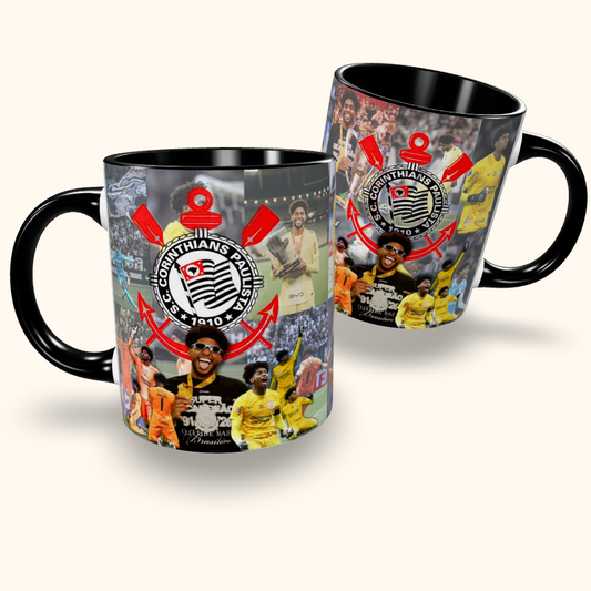 Caneca de Cerâmica Futebol - Corinthians - Hugo Souza