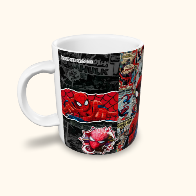 Caneca de Cerâmica Herois - Quadrinhos Homem Aranha