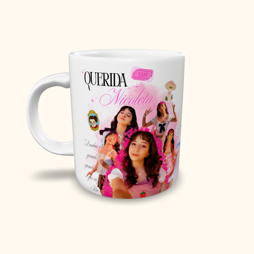 Caneca de Cerâmica Nicoleta - Querida Nicoleta